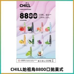 CHILL始祖鳥電子煙鴨嘴獸拋棄式8800口 一次性8ml大容量煙油