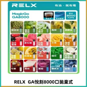 悅刻RELXGA8000拋棄式電子煙 8000口免充電一次性#台灣現貨#